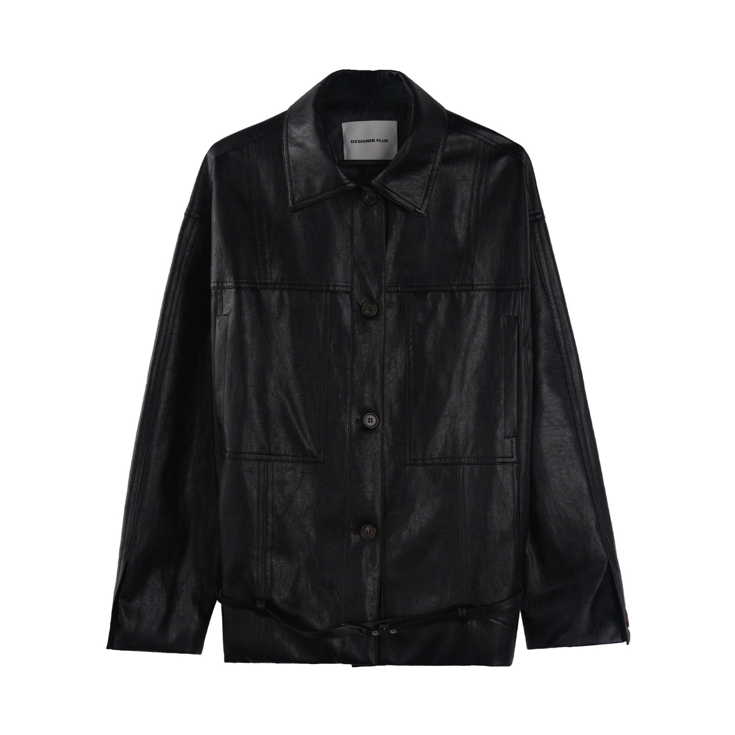 Vintage Black Oil Wax Leather Biker Jacket