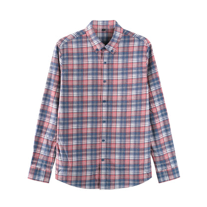 Autumn Vintage Layered Long-Sleeved Shirt