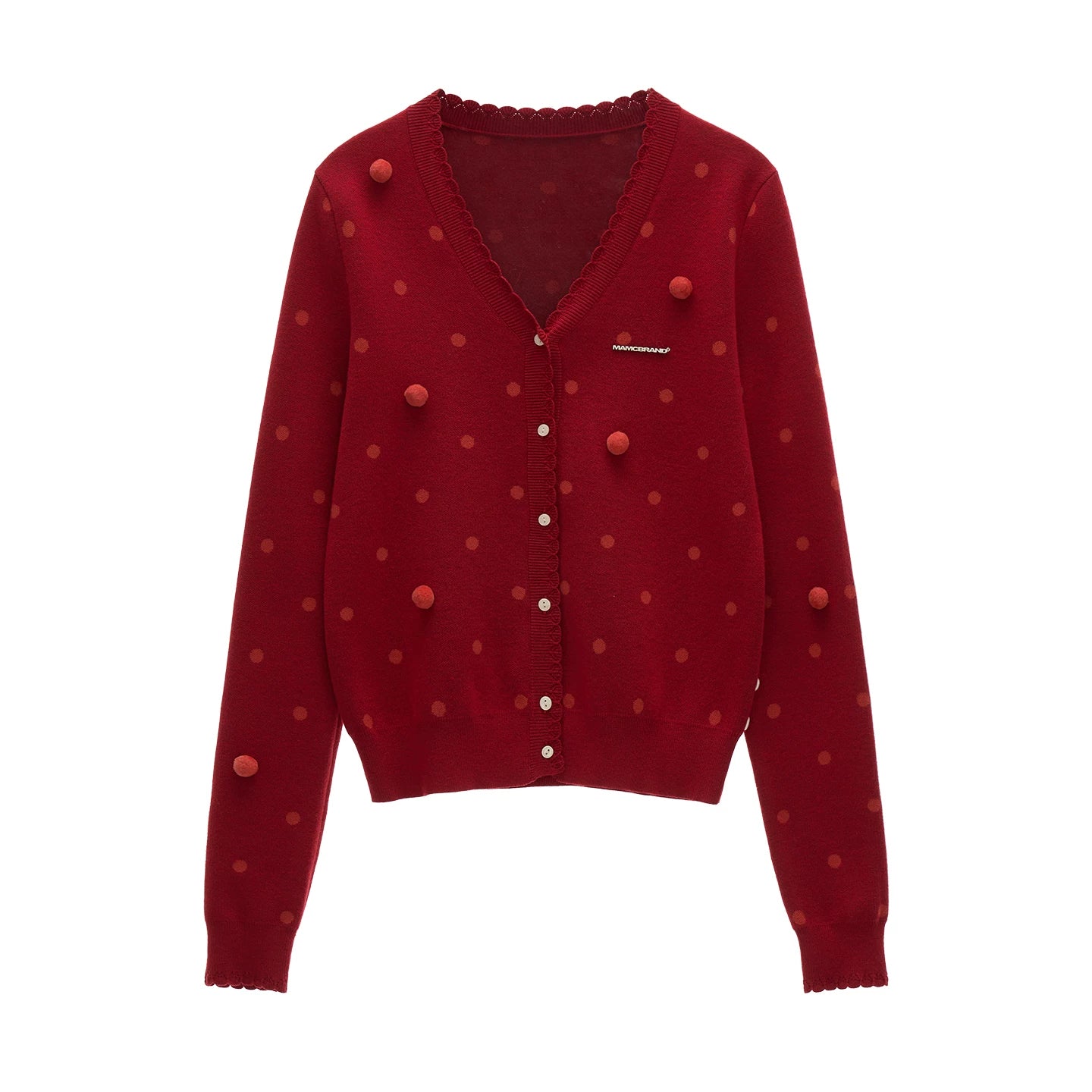 Polka Dot Asymmetrical Cardigan