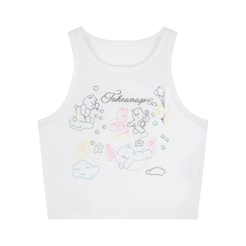 Sweetheart Rainbow Bear Top