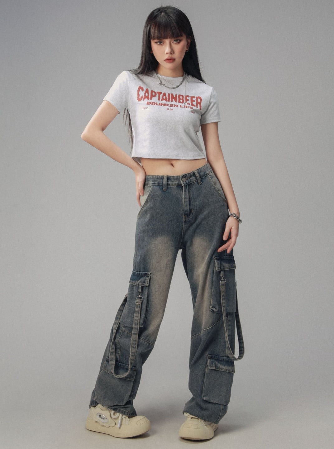 Retro Loose Distressed Jeans