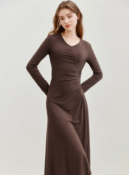 Autumn V-Neck Dress