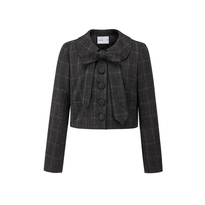 High-Waisted Pleated Puffy A-Line Skirt Set-Up