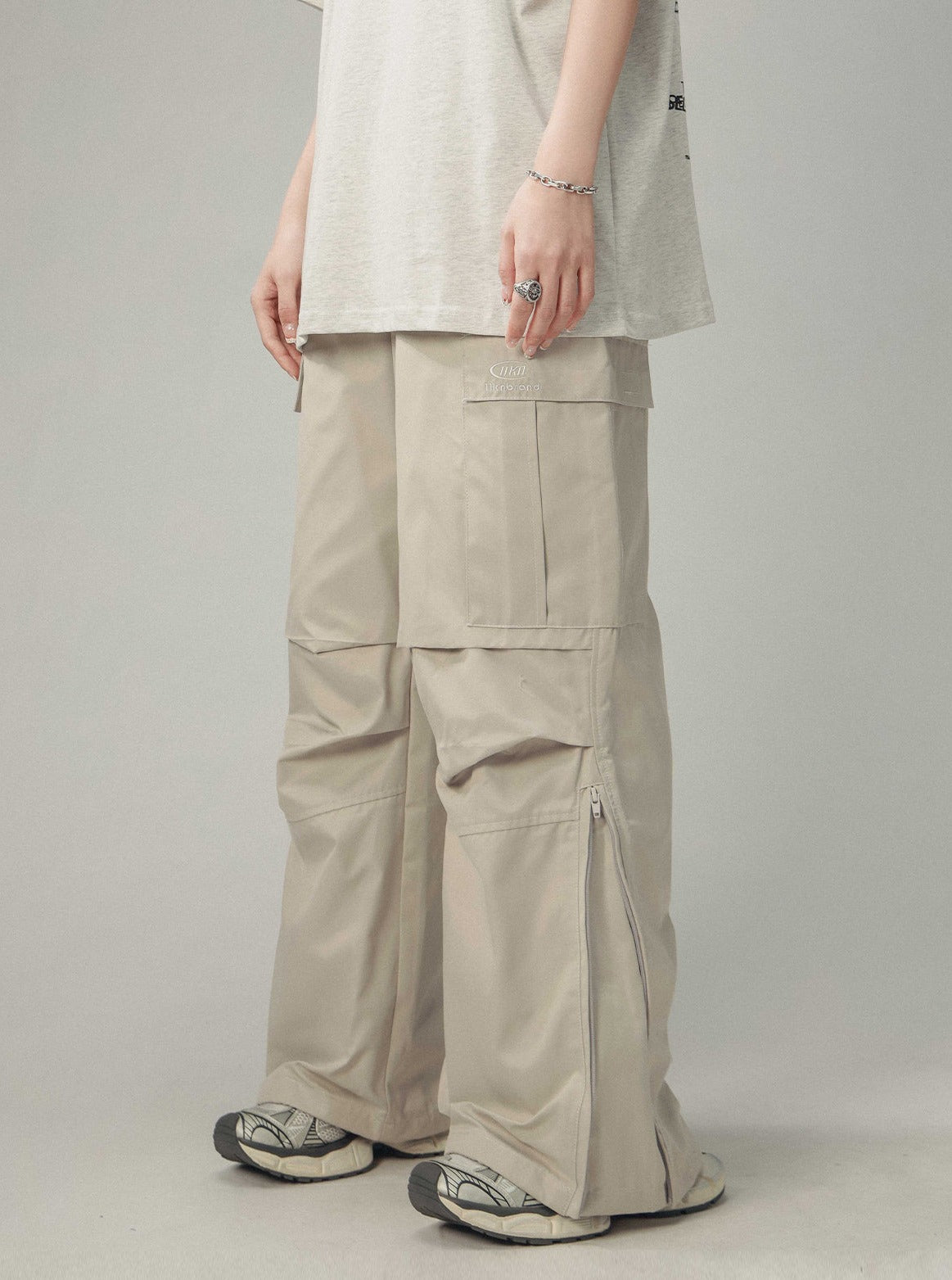 Pleated Paratrooper Cargo Pants