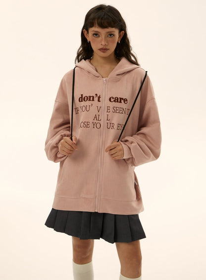 American Retro Loose Oversize Pink Coat