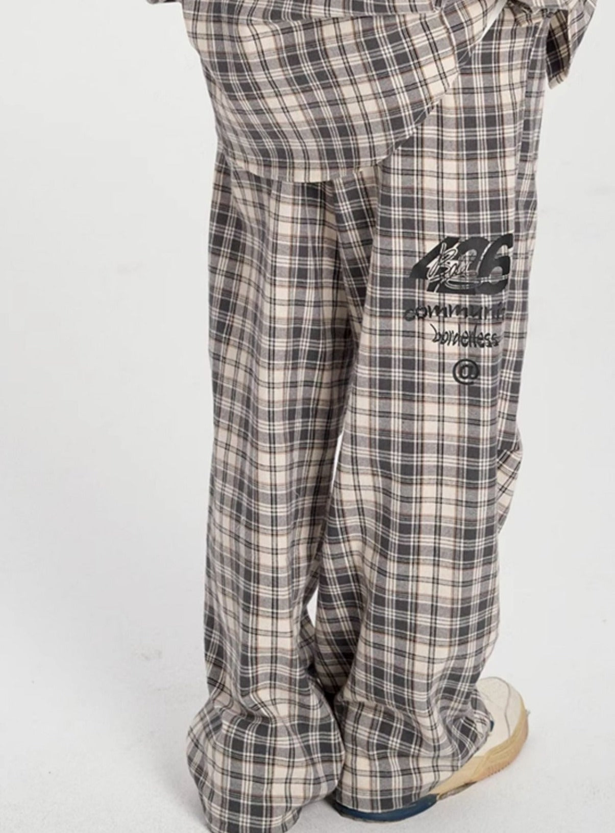 Hip Hop Graffiti Plaid Pants