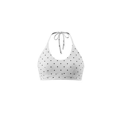 Polka Dot Halter Strap Bra
