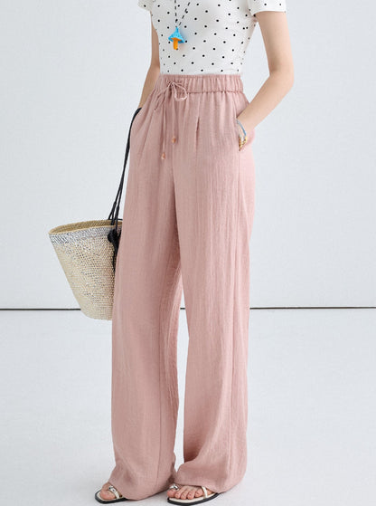 Drape Straight Leg Casual Pants