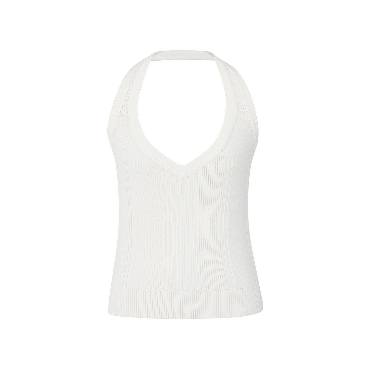 Halterneck Striped Camisole Top