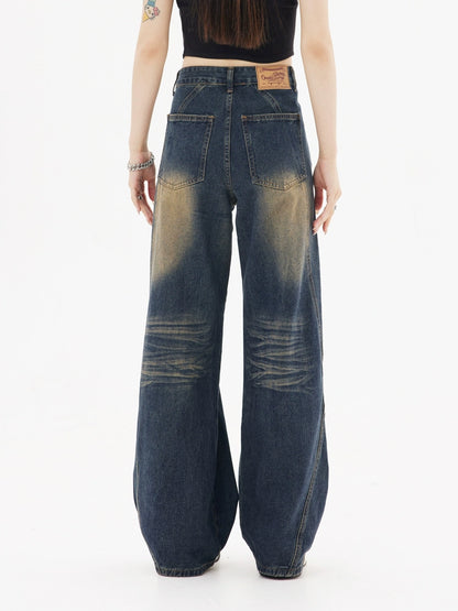 Distressed Hip Hop Denim-Hose