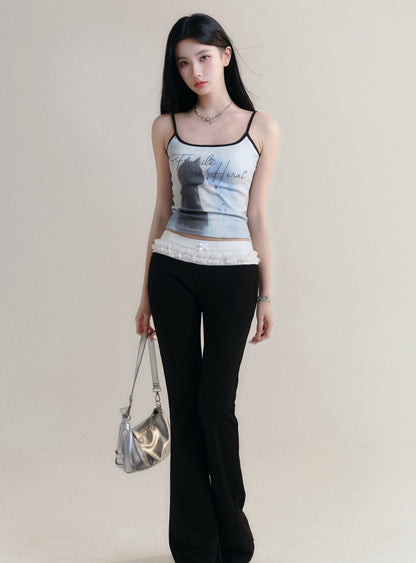 Garden Print Cat Camisole Top