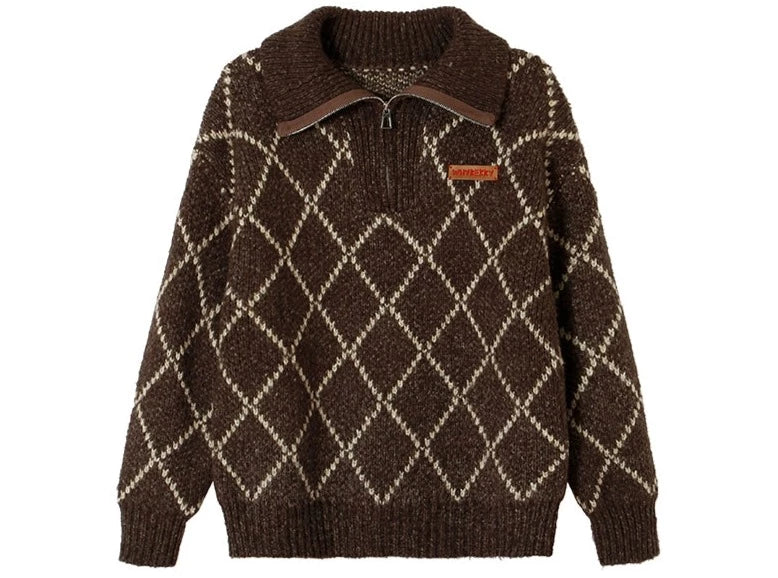 Retro Knitwear Sweater Coat