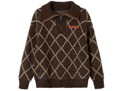 Retro Knitwear Sweater Coat