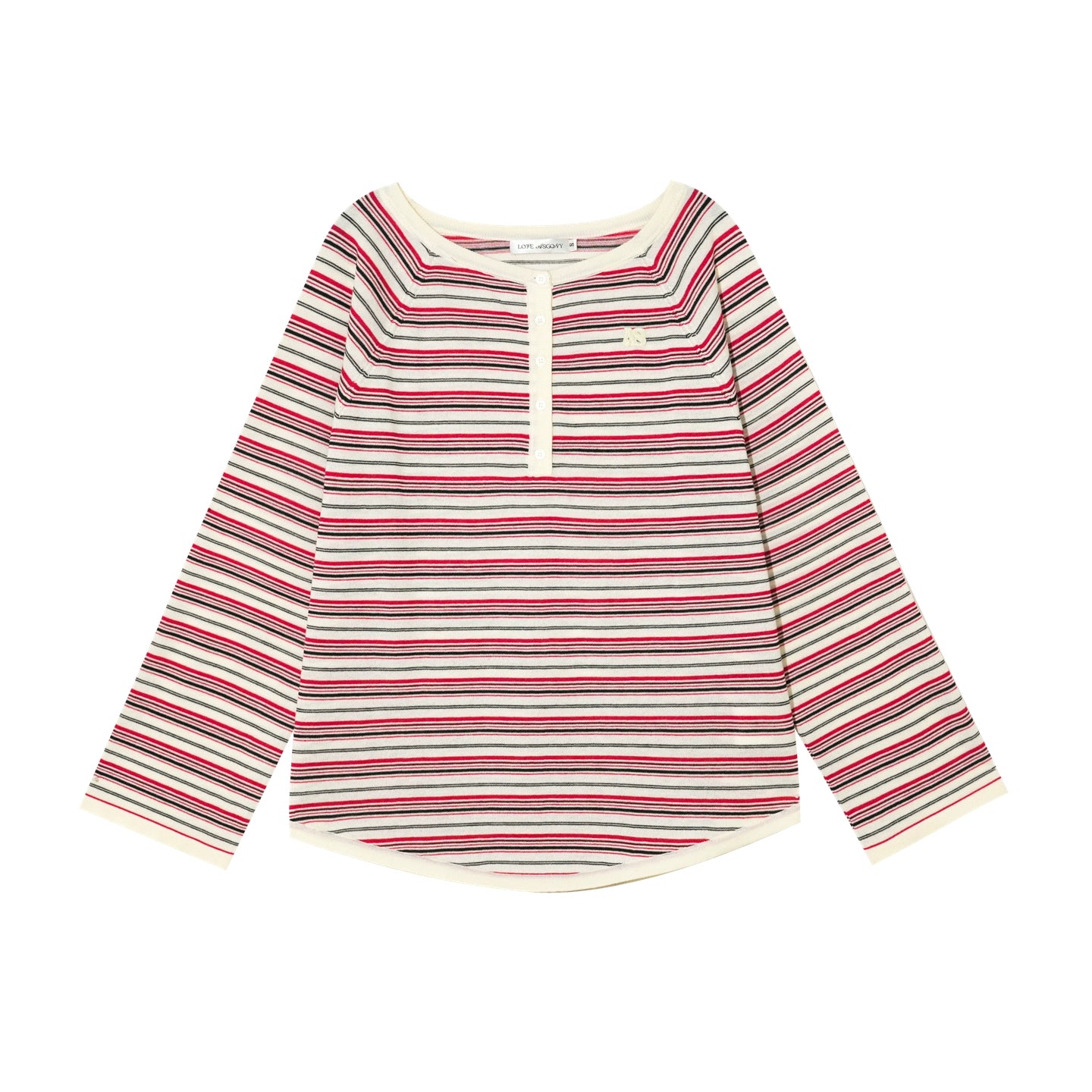Pink Striped Knit Top