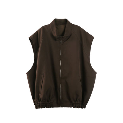 Casual Wide-Shoulder Layering Vest