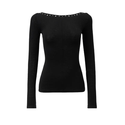 Hot Diamond Shoulder Buckle Shirt