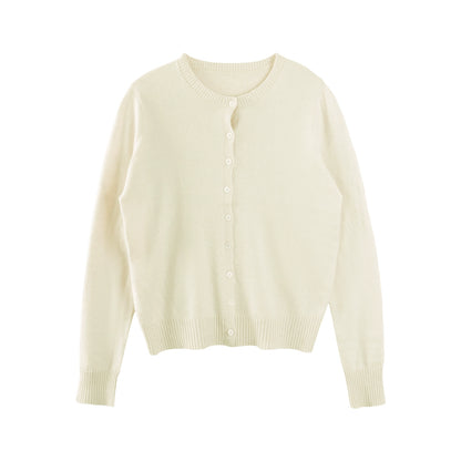 Multi-Color Snowflake Knitted Cardigan