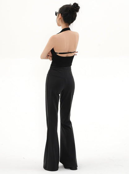 V-Waist Leg Long Pants