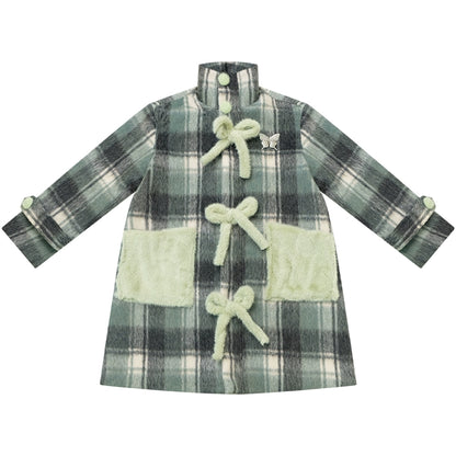 Retro Plaid Woolen Coat