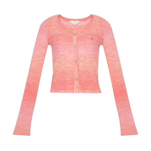 Sunset Gradient Knit Cardigan