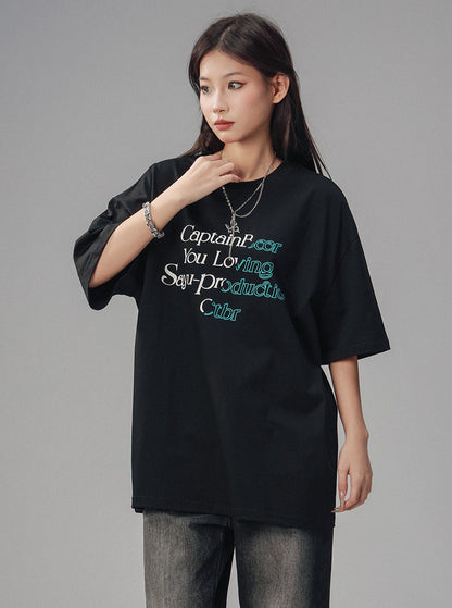 High Street Black Round Neck T-Shirt