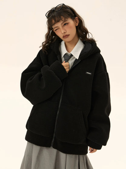 Vintage thickened fleece jacket