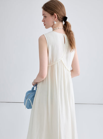 Crew Neck Irregular Long Dress