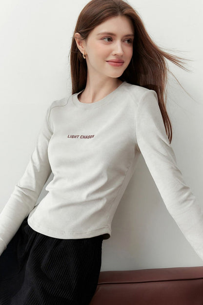 Slim Fit Letter T-Shirt