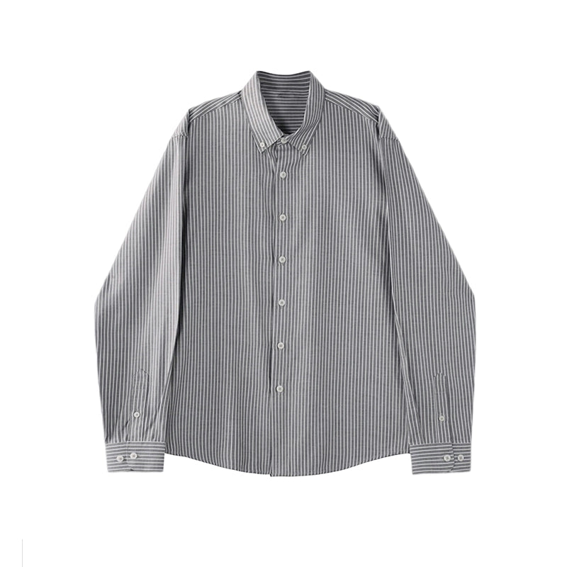 Two-tone Long-Sleeve Casual Shirt