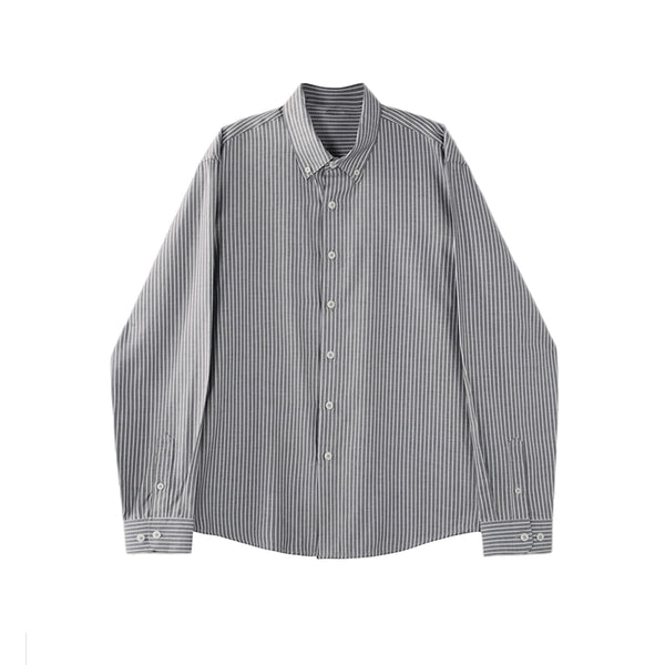 Two-Tone Long-Sleeve Casual Shirt