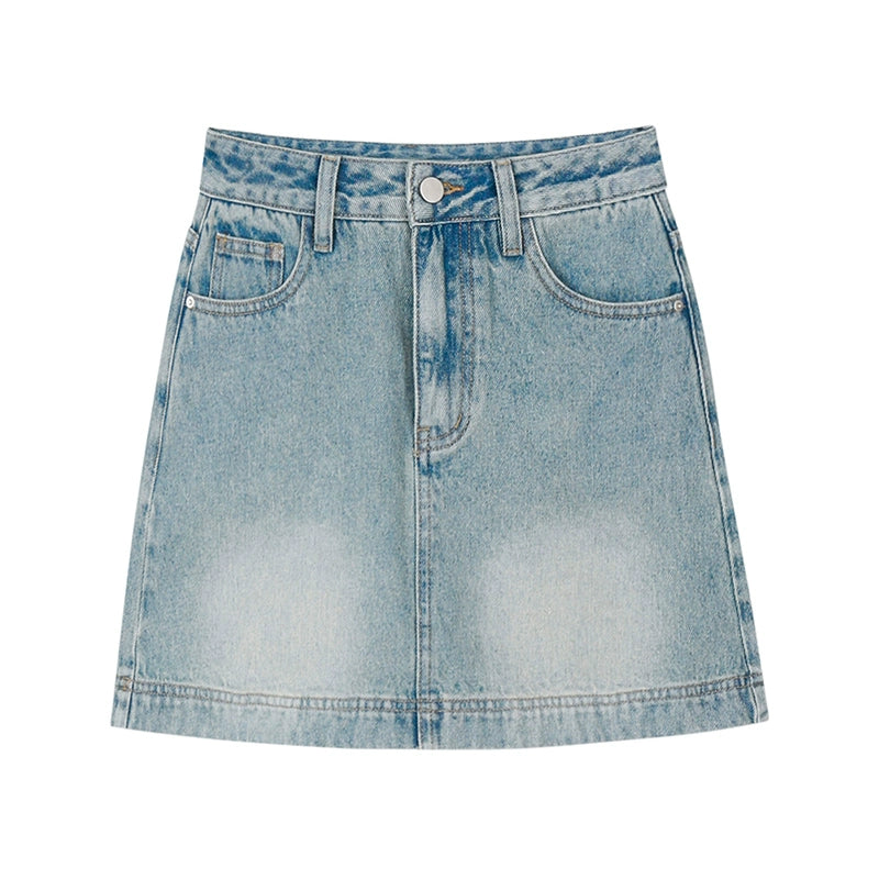 Retro Temperament Denim Skirt