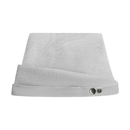 와플 니트 버튼 모자