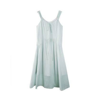 Fresh Ripple Halter Dress