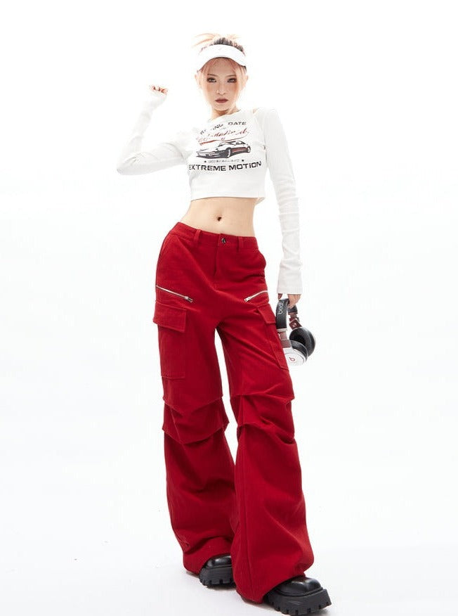 American Relaxed Wide Leg Hip Hop Pants