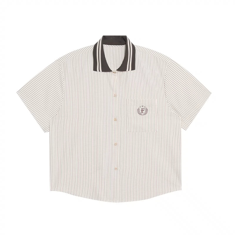 Retro College Striped Shirt