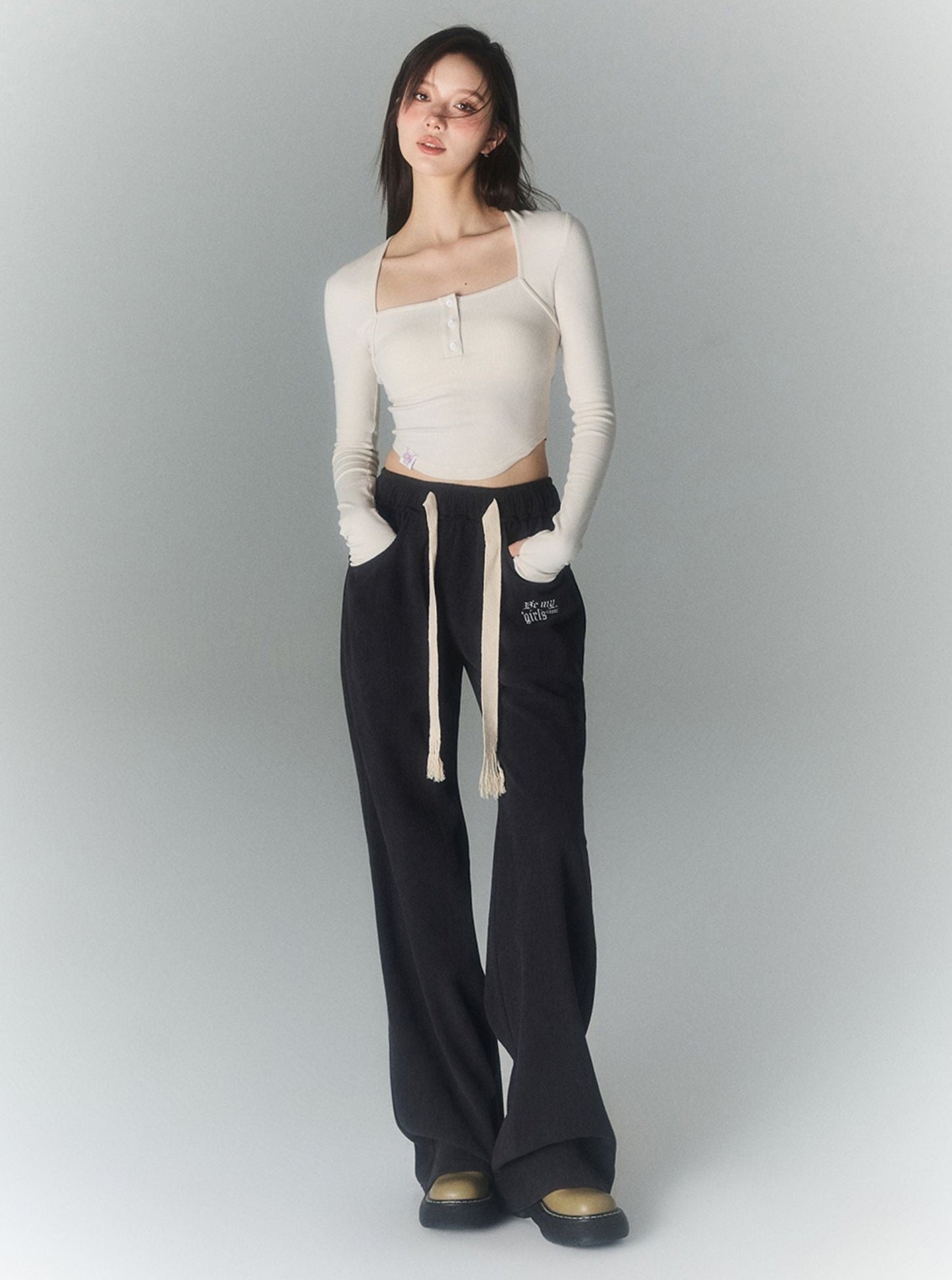 Casual High Waist Loose Pants