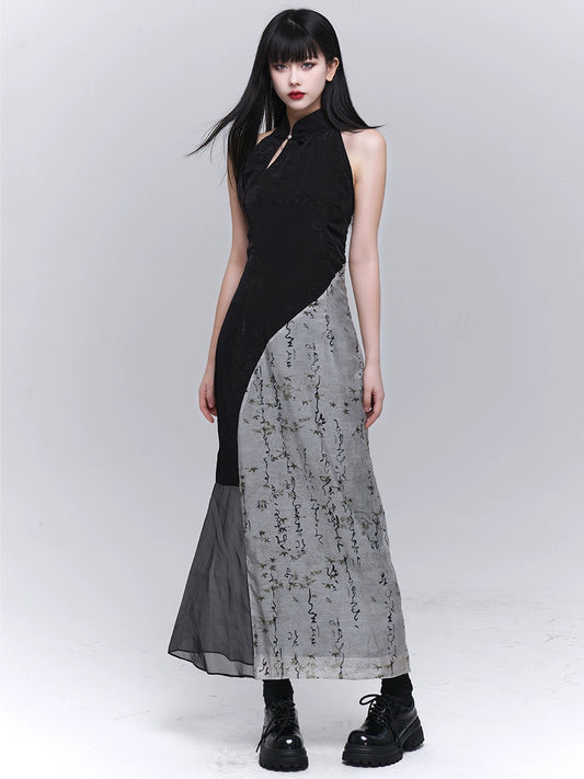 Ghost Girl 2024 Sommerkleid New Chinese Women's Dress Women's Light National Style Improved Cheongsam Skirt Cool Wear