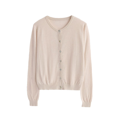 Linen Knitted Cardigan Set