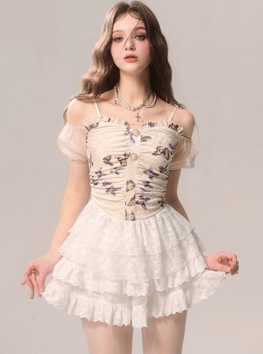 Spring Summer Butterfly Top