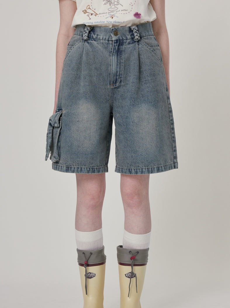 High waisted denim shorts vintage sale