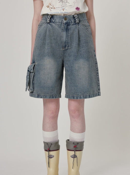 Vintage High Waisted Denim Shorts