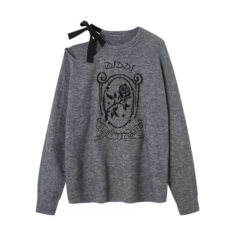 Knitted Two-Piece Sweater Pants Set