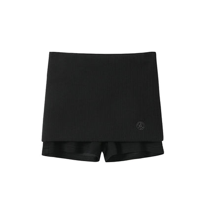 Fashion Oblique Shoulder Tops Set-Up