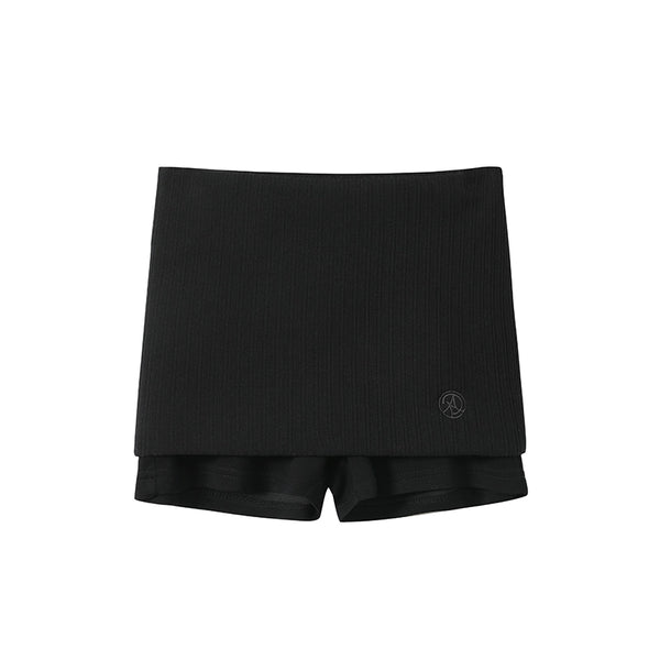 Fashion Oblique Shoulder Tops Set-Up