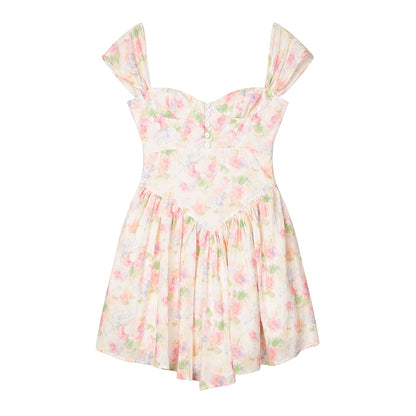 Floral Charm Wrap Dress