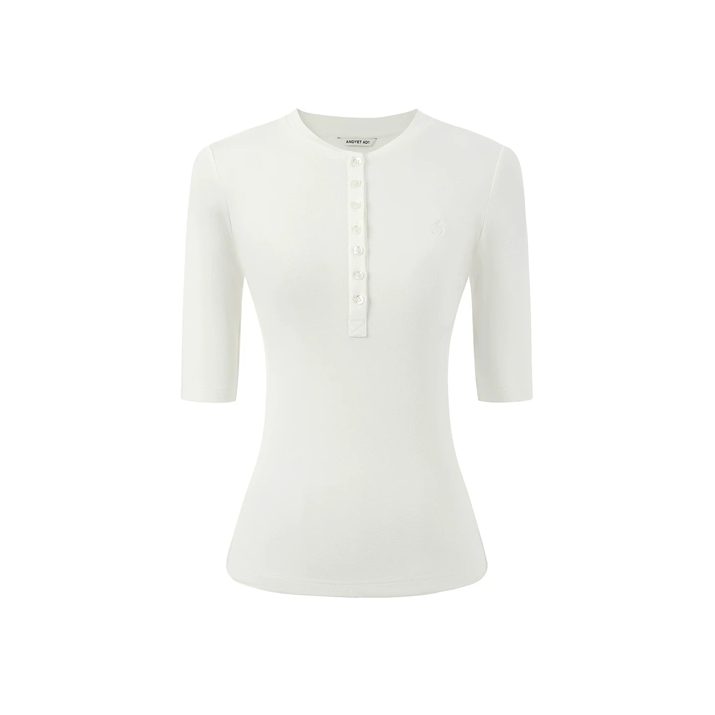 Versatile Slim-Fit Henley Top