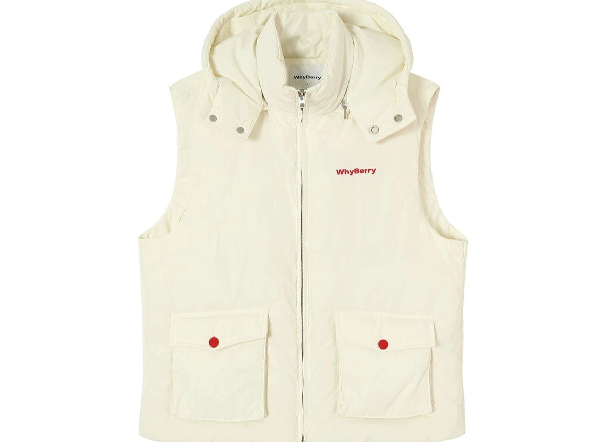 Detachable Hat White Duck Down Jacket