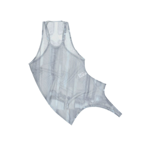 Layered Tulle U-Neck Top Set-Up