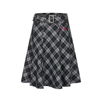 Retro Academy Checked Skirt