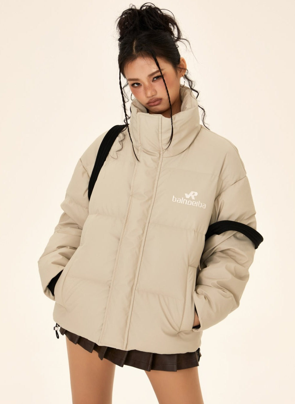 Long-sleeved Loose Down Jacket